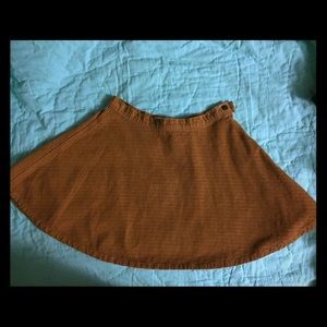American Apparel tan corduroy skirt